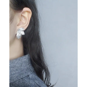 Nobisson Plant Earrings 925 Sterling Silver Female Earrings