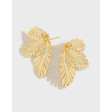 Nobisson Plant Earrings 925 Sterling Silver Female Earrings