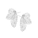 Nobisson Plant Earrings 925 Sterling Silver Female Earrings