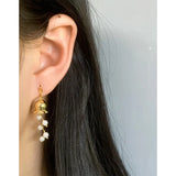 Orchid Valley Pearl Earrings 925 Sterling Silver Female Earrings