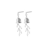 Orchid Valley Pearl Earrings 925 Sterling Silver Female Earrings