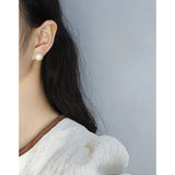 925 Silver Round Diamond Earrings, Small & Versatile Design