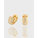 Minimal Geometric Arc Earrings 925 Sterling Silver