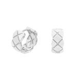 Silver Diamond Earrings 925 Sterling Silver