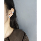 Silver Diamond Earrings 925 Sterling Silver