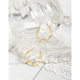 Minimal Dual Vine Wrapped Earrings 925 Sterling Silver