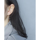 Minimal Geometric Round Bead Earrings 925 Sterling Silver