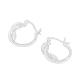 Minimal 925 Sterling Silver Wrapped Earrings