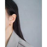 Minimal 925 Sterling Silver Wrapped Earrings