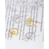 Geometric Love Arc Earrings 925 Sterling Silver