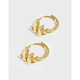925 Sterling Silver Coil Spring Earrings, Personalized Design