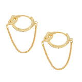 925 Silver Knot Chain Earrings