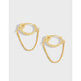 925 Silver Knot Chain Earrings