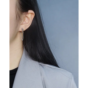 925 Silver Knot Chain Earrings