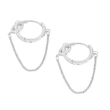 925 Silver Knot Chain Earrings
