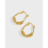 Personalized Knotted Vine Earrings 925 Silver