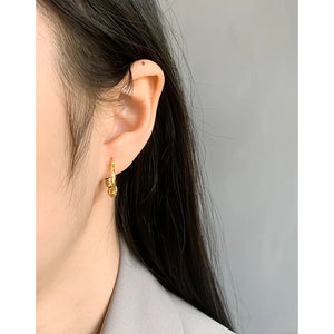 Personalized Knotted Vine Earrings 925 Silver