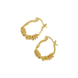 Personalized Knotted Vine Earrings 925 Silver