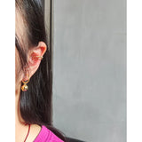 Geometric Metal Ball Earrings 925 Sterling Silver Female Earrings
