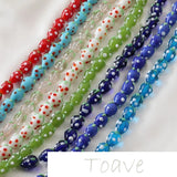 Multicolor Strawberry Glass Beads DIY Necklace Bracelet Hand Material