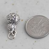 S999 Silver Jewelry, Carp Lotus, DIY Bracelet Accessories, Silver Gourd Pendant