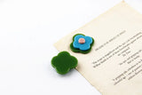 Small Flowers Asymmetry Art Flowers Acrylic Stitching Hyuna Earrings DIY