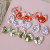 Forest Plant Water Drop Pendant Earring Accessory DIY Material
