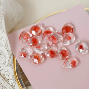Forest Plant Water Drop Pendant Earring Accessory DIY Material