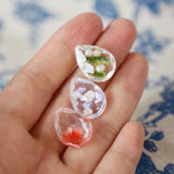 Forest Plant Water Drop Pendant Earring Accessory DIY Material