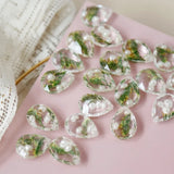 Forest Plant Water Drop Pendant Earring Accessory DIY Material