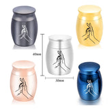 Keepsake Urns For Human/Pets Ashes - Memorial Jars With Velvet Bag