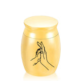 Keepsake Urns For Human/Pets Ashes - Memorial Jars With Velvet Bag