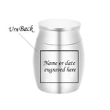 Keepsake Urns For Human/Pets Ashes - Memorial Jars With Velvet Bag