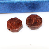 Small Leaf Red Sandalwood Tai Chi Gossip Beads