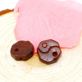 Small Leaf Red Sandalwood Tai Chi Gossip Beads