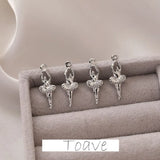 Mini Ballet Girl Pendant for DIY Earrings