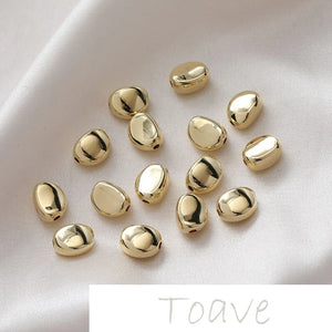 Mini Wild Golden Peas Beads Resin DIY Necklace Earrings