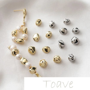 Mini Wild Golden Peas Beads Resin DIY Necklace Earrings