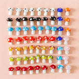 Mushroom Glass Beads Glaze DIY Loose Beads for Jewelry Making