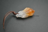 10pc Natural Rough Citrine Quartz Stone Charm Pendants