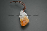 10pc Natural Rough Citrine Quartz Stone Charm Pendants
