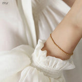 Sphere Ball Beads Elastic Bracelet Stainless Steel Minimalist Waterproof Jewelry