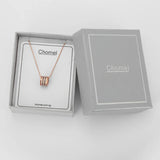 925 Silver Three Loop Pendant Choker Necklace for Women
