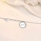 Smile S925 Sterling Silver Necklace Geometric Clavicle Chain