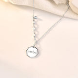 Smile S925 Sterling Silver Necklace Geometric Clavicle Chain