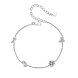 Moissanite 1314 Bracelet Women's 925 Sterling Silver Gift