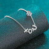 Sterling Silver Moissanite Bracelet Adjustable Handpiece