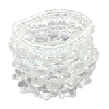 Smile Star Beaded Charm Bracelet Stackable Wristband