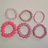 Smile Star Beaded Bracelet Stackable Charm Wristband