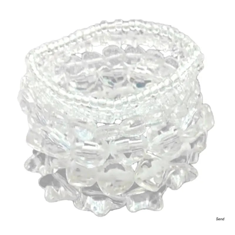 Smile Star Beaded Bracelet Stackable Charm Wristband